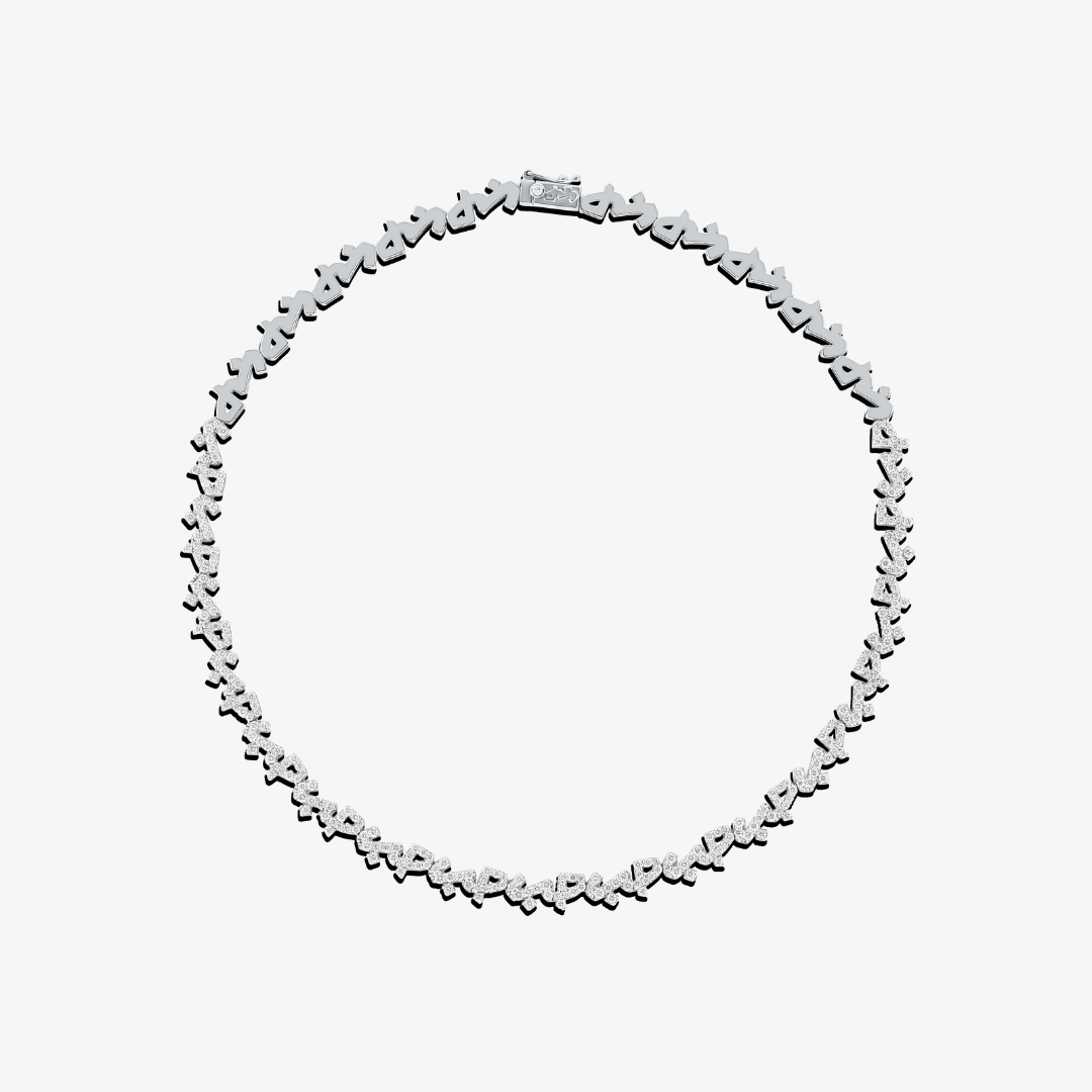 HOBB — 18K Gold & Diamond “Love” Necklace