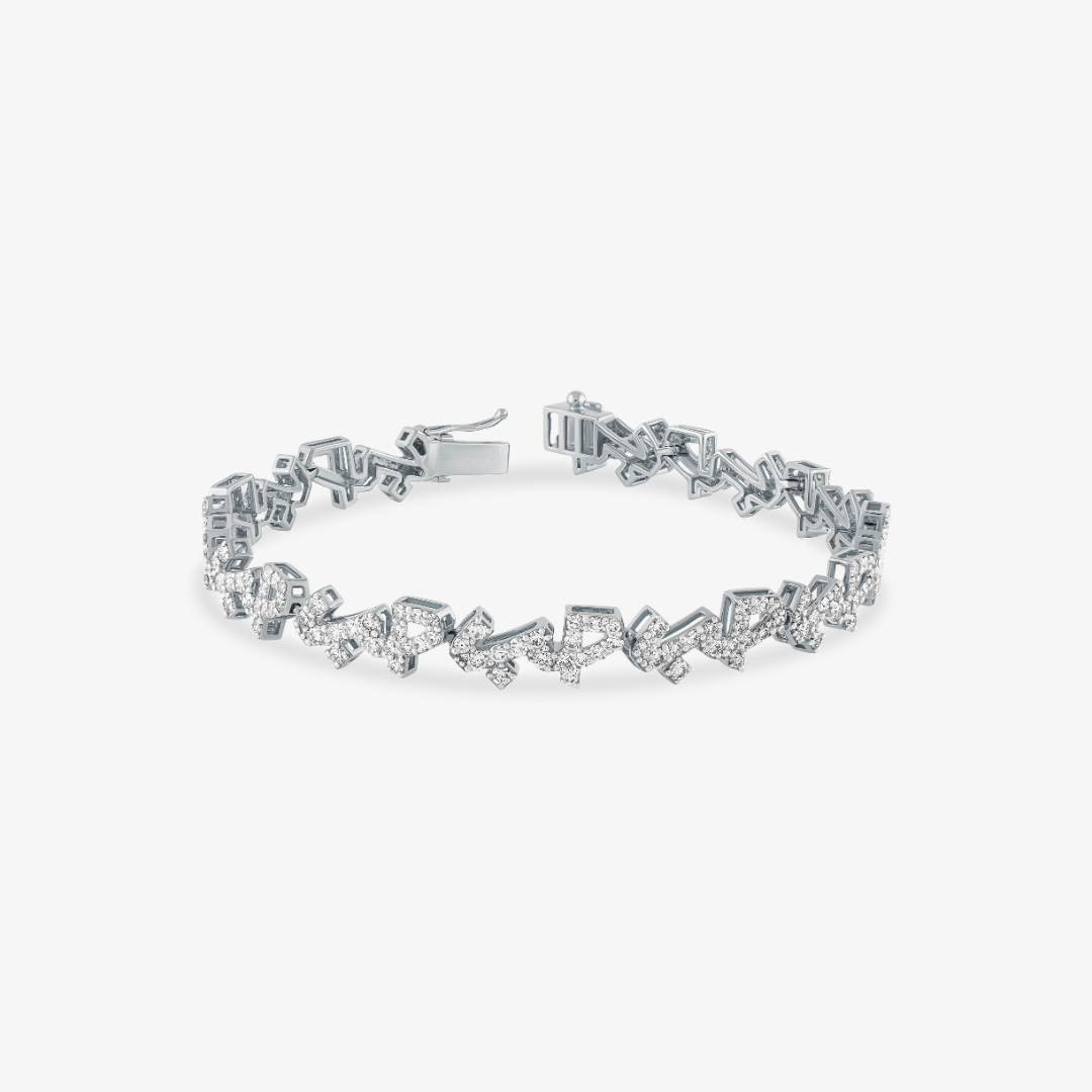 HOBB - 18K Gold & Diamond "Love" Bracelet