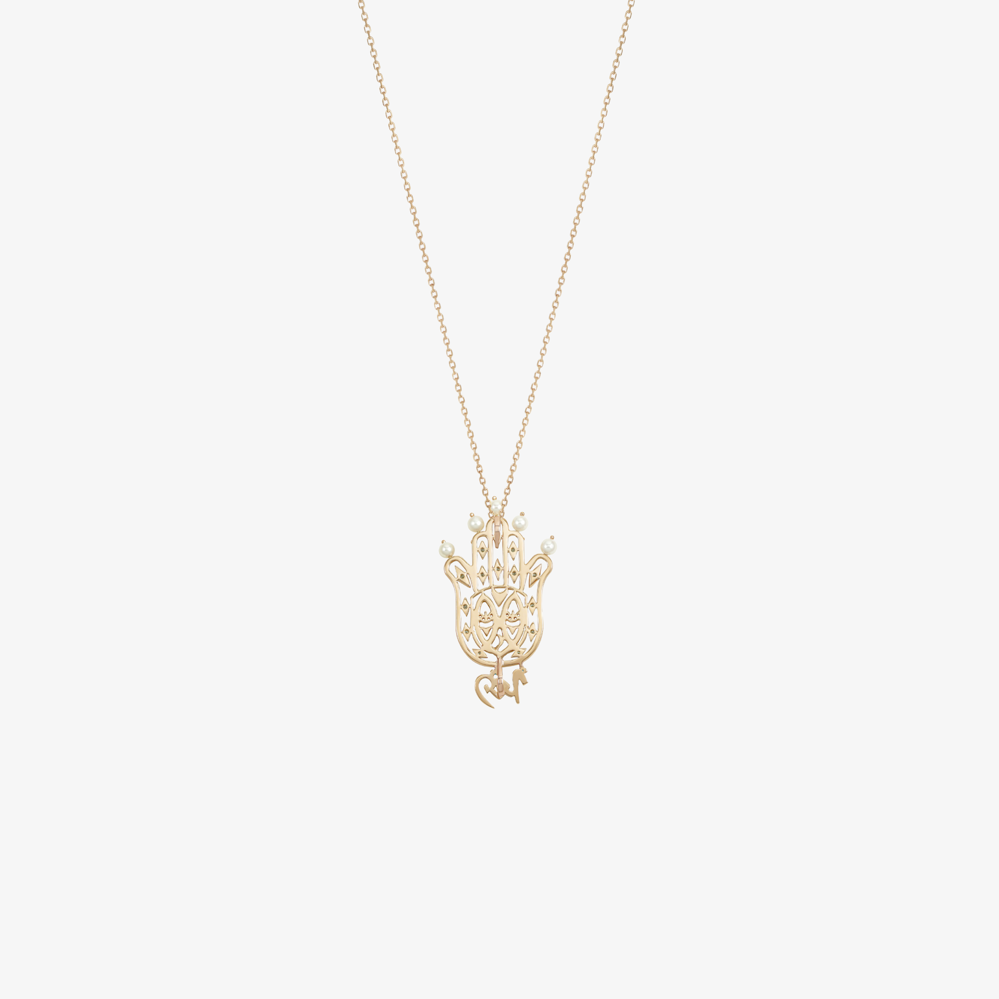 YA EIN - 18K Gold, Diamond & Precious Stone Pendant (ALKAFF)
