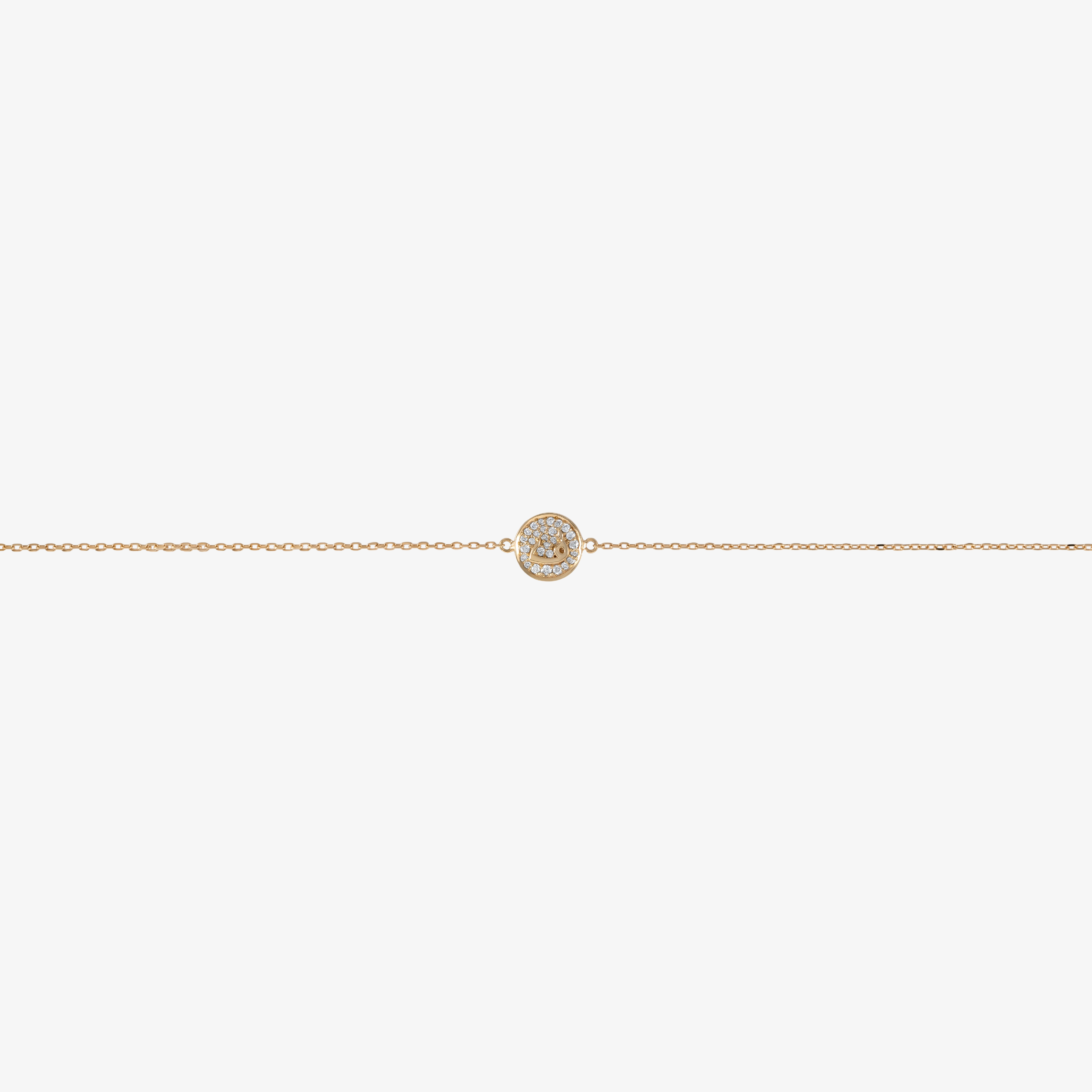OULA - 18K Gold & Diamond Letter Bracelet