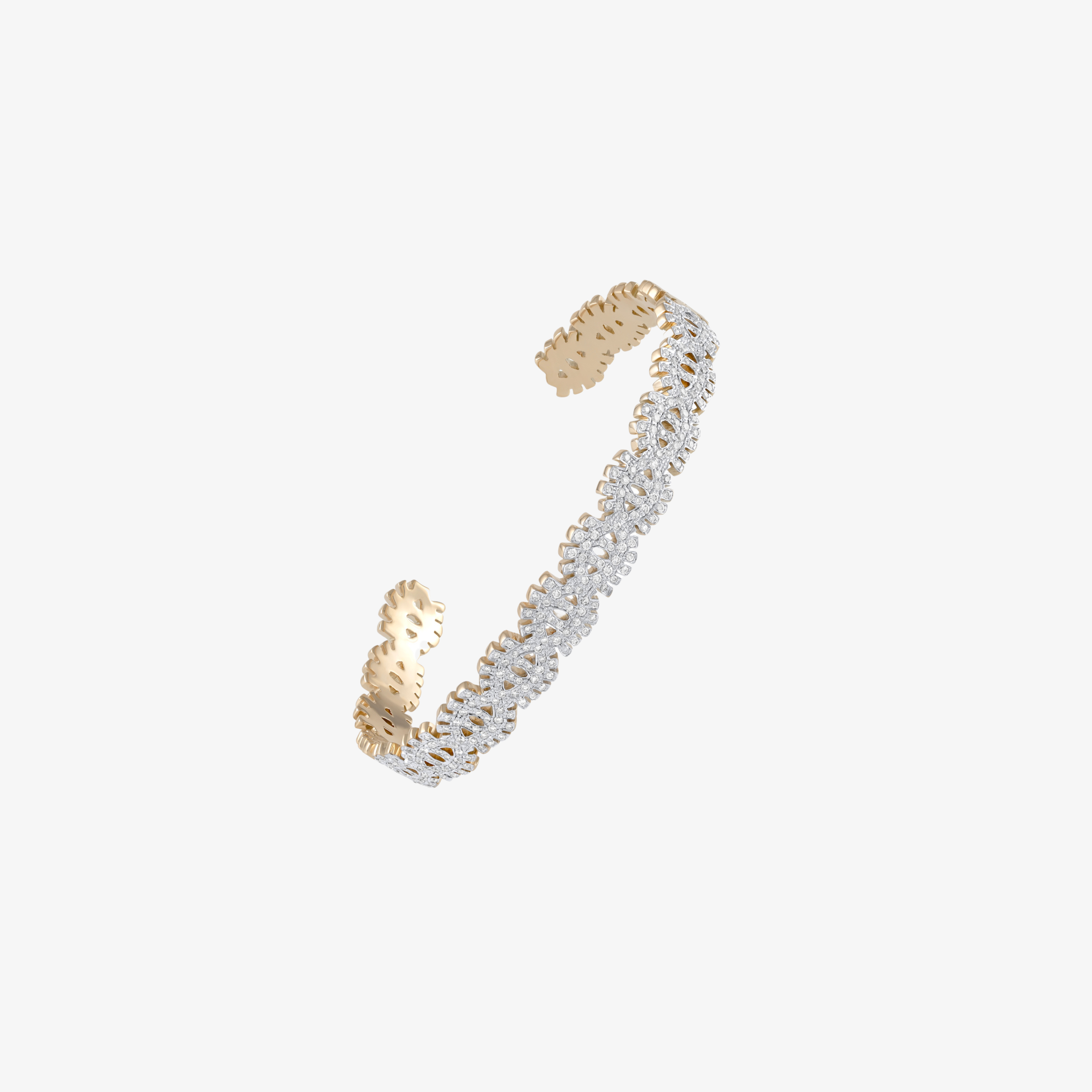 YA EIN - 18K Gold & Diamond Evil Eye Cuff