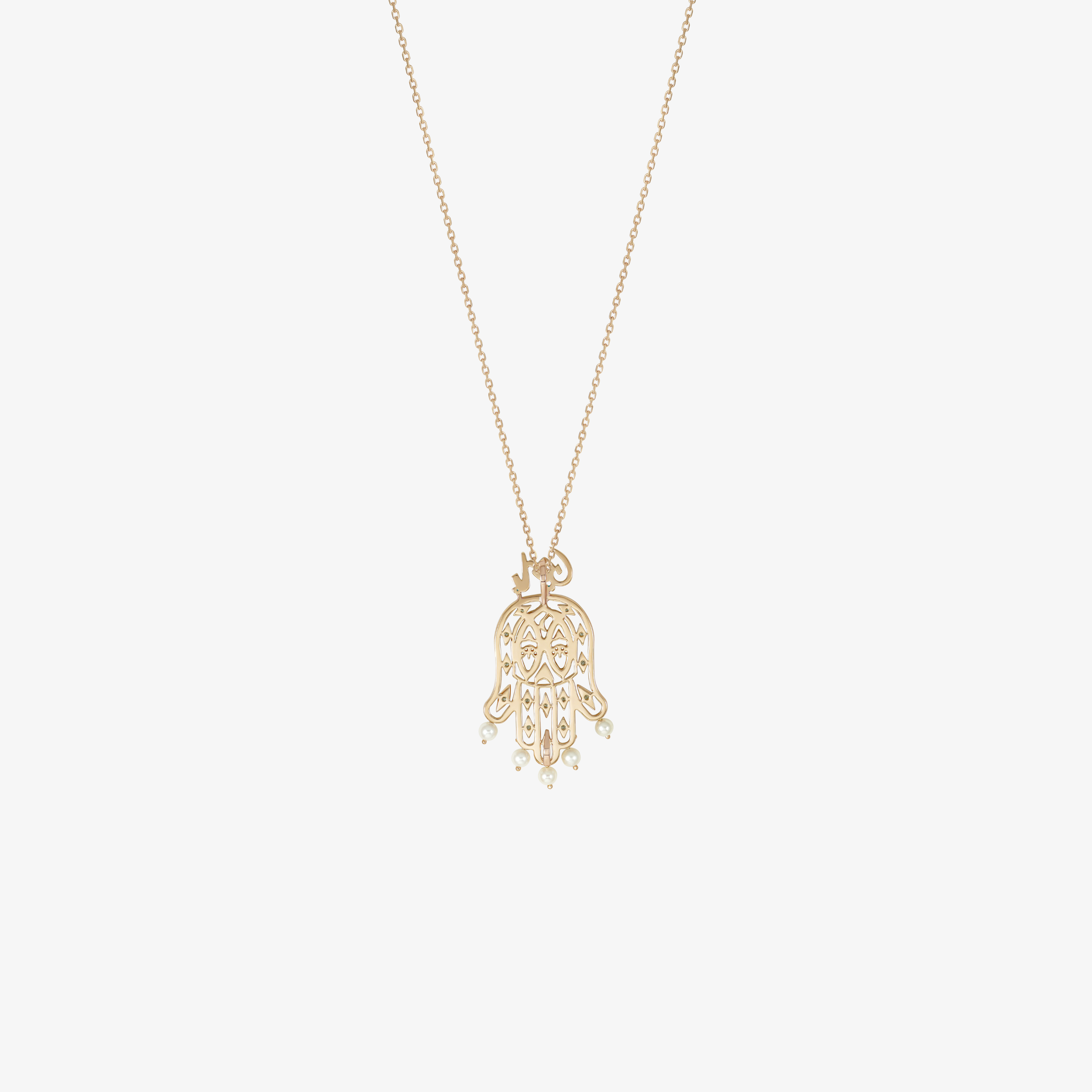 YA EIN - 18K Gold, Diamond & Precious Stone Pendant (ALKAFF)