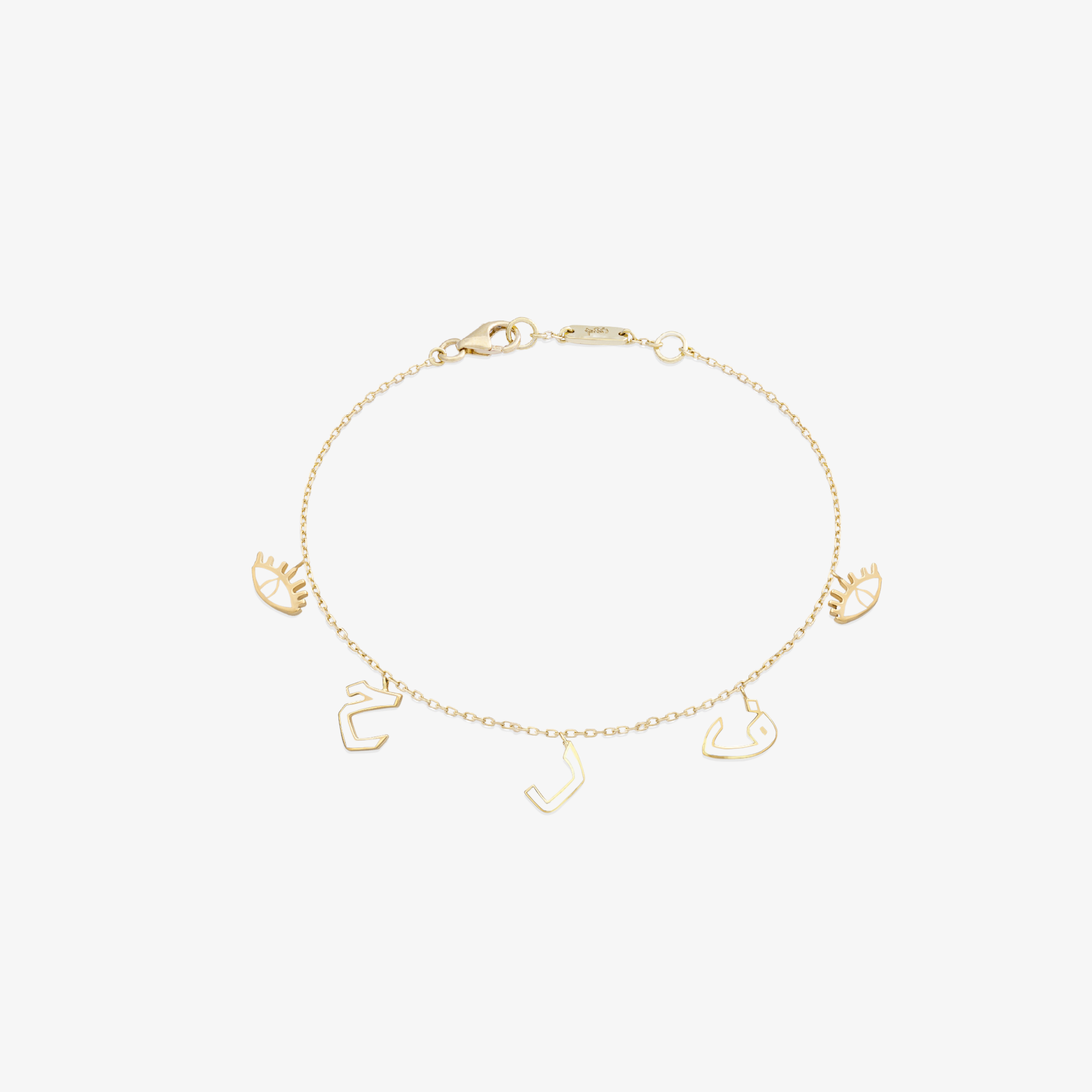 OULA - 18K Gold & Enamel "Farah" Anklet