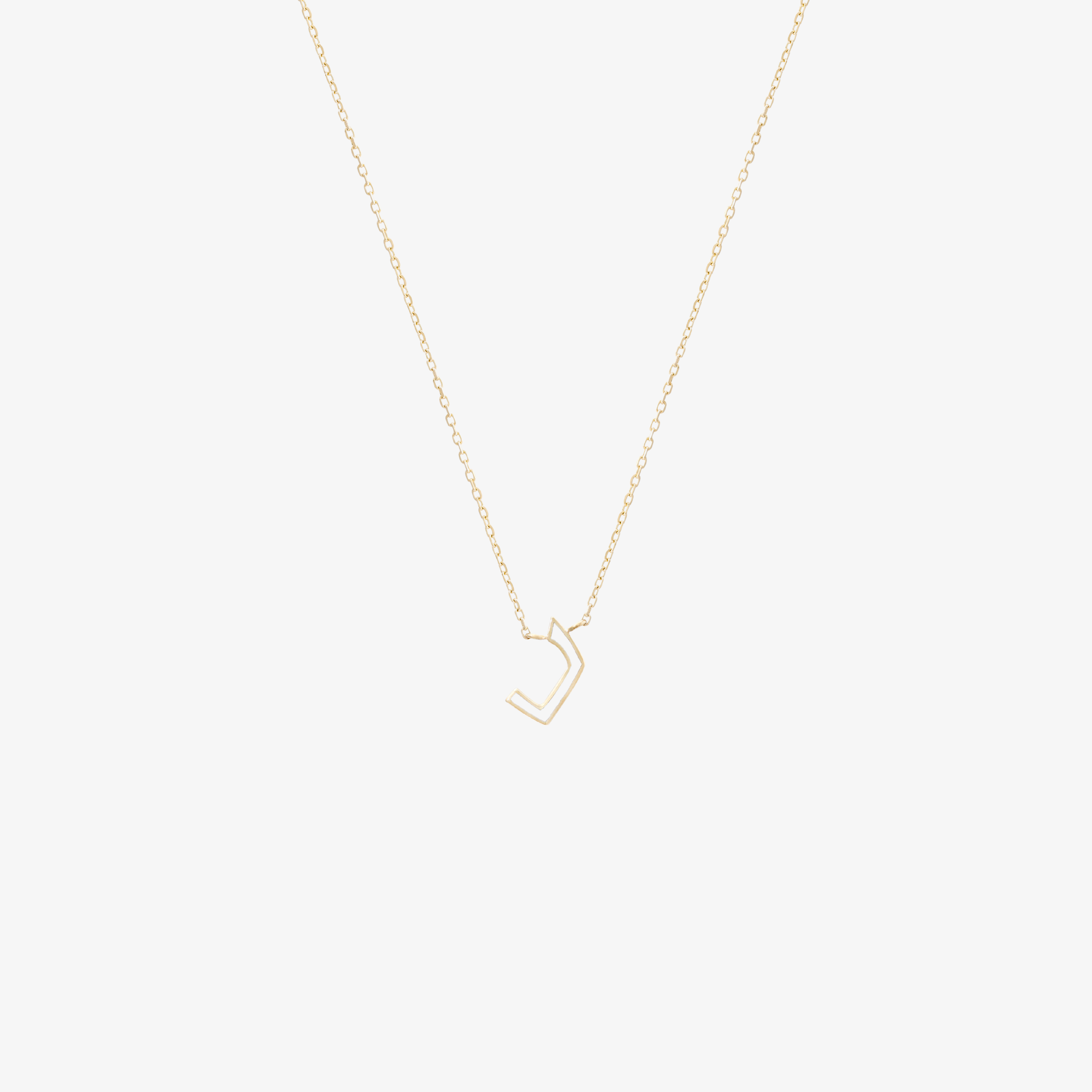 OULA - 18K Gold & Enamel Letter Necklace