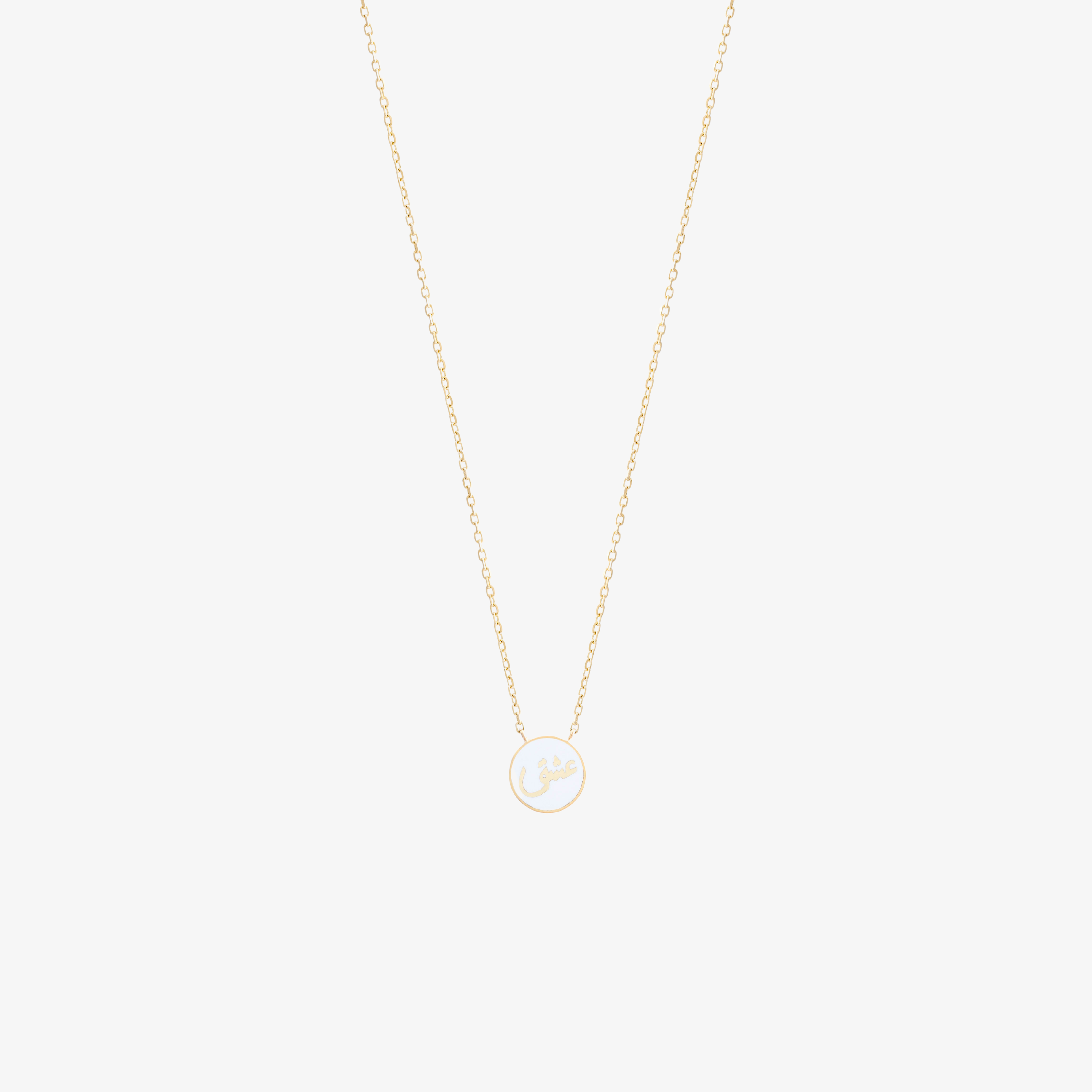 OULA - 18K Gold Round Shaped "Oshq" Necklace