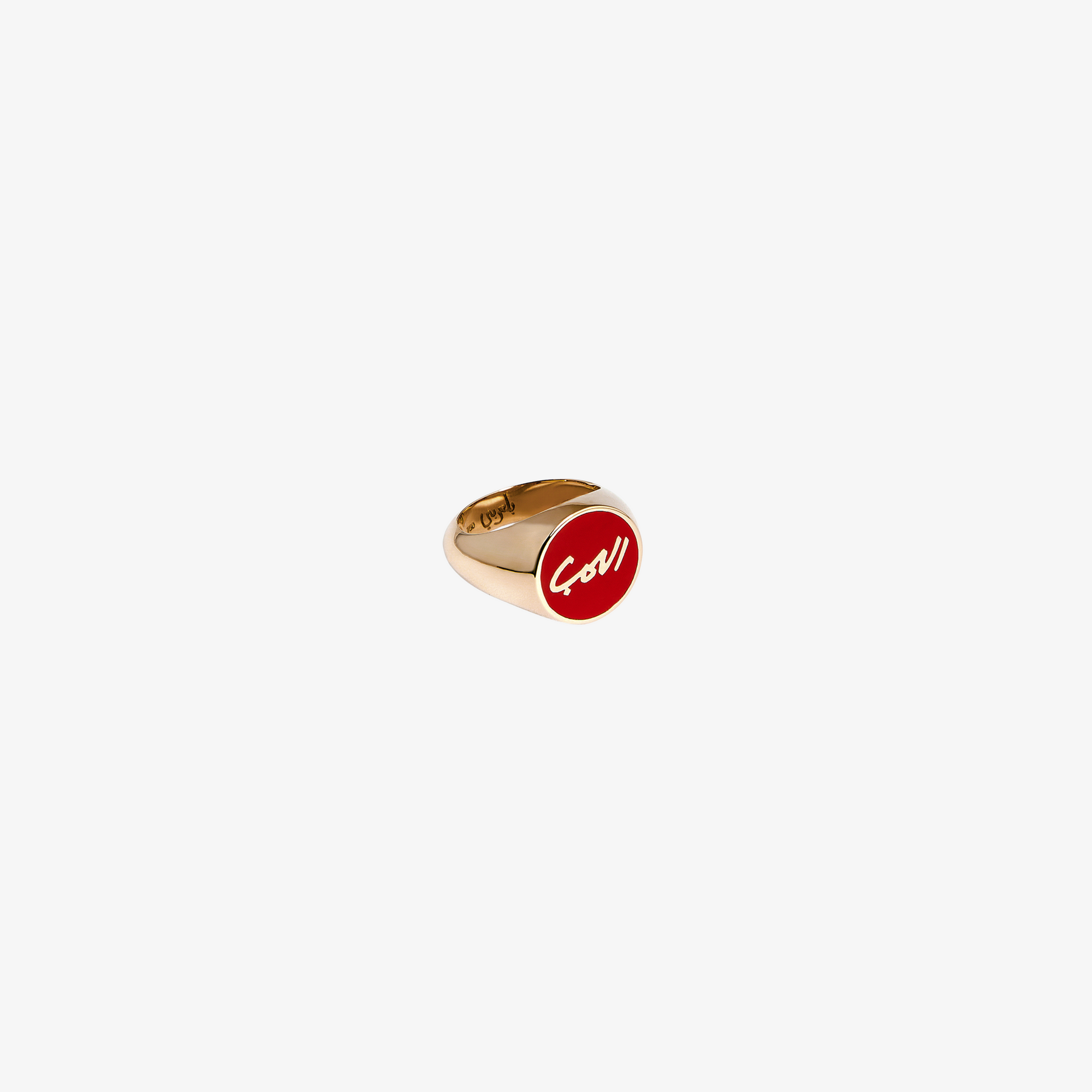 OULA — 18K Gold & Enamel Signet Ring