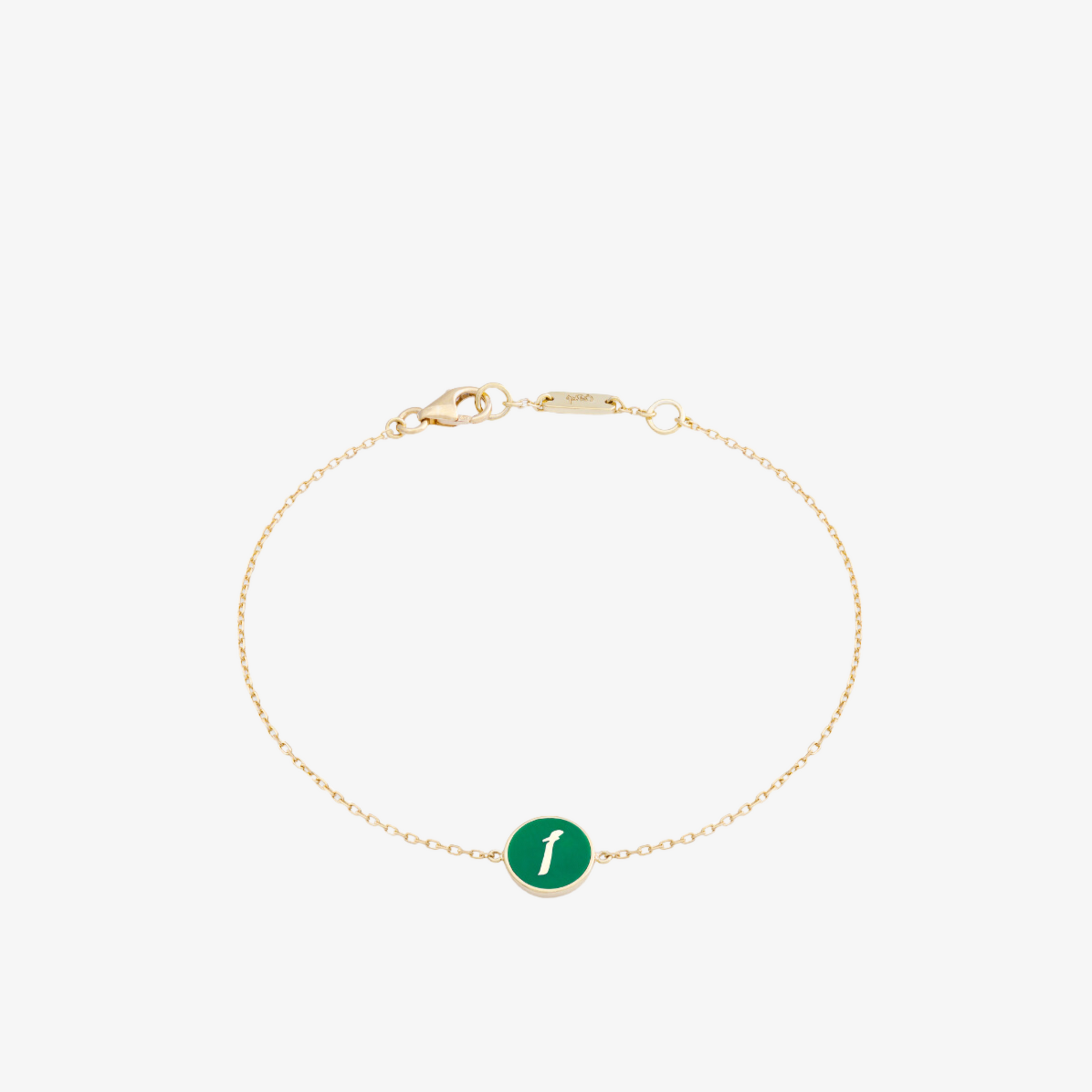 OULA - 18K Gold Coin Shaped Enamel Bracelet