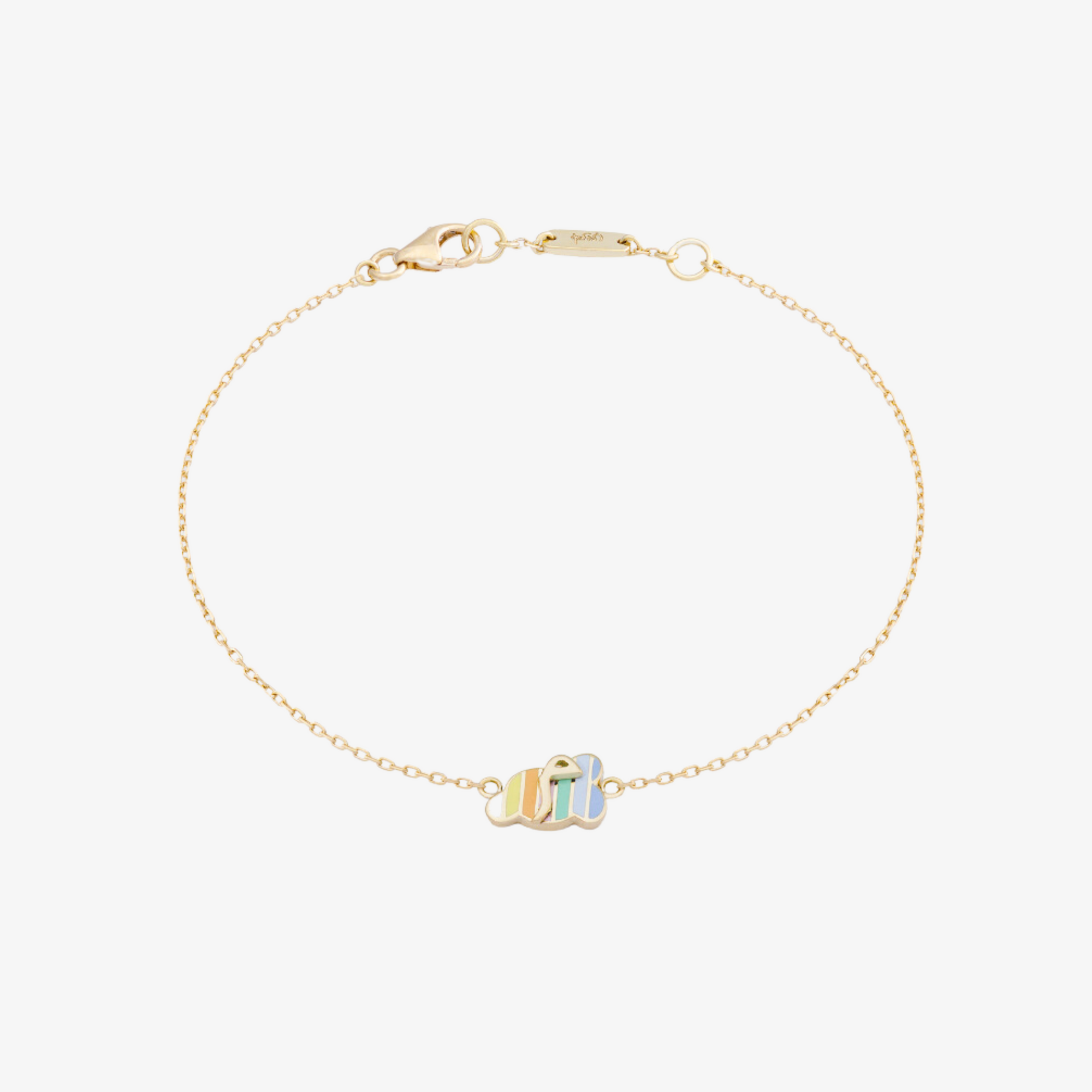 TINY BLING - 18K Gold & Enamel Bracelet