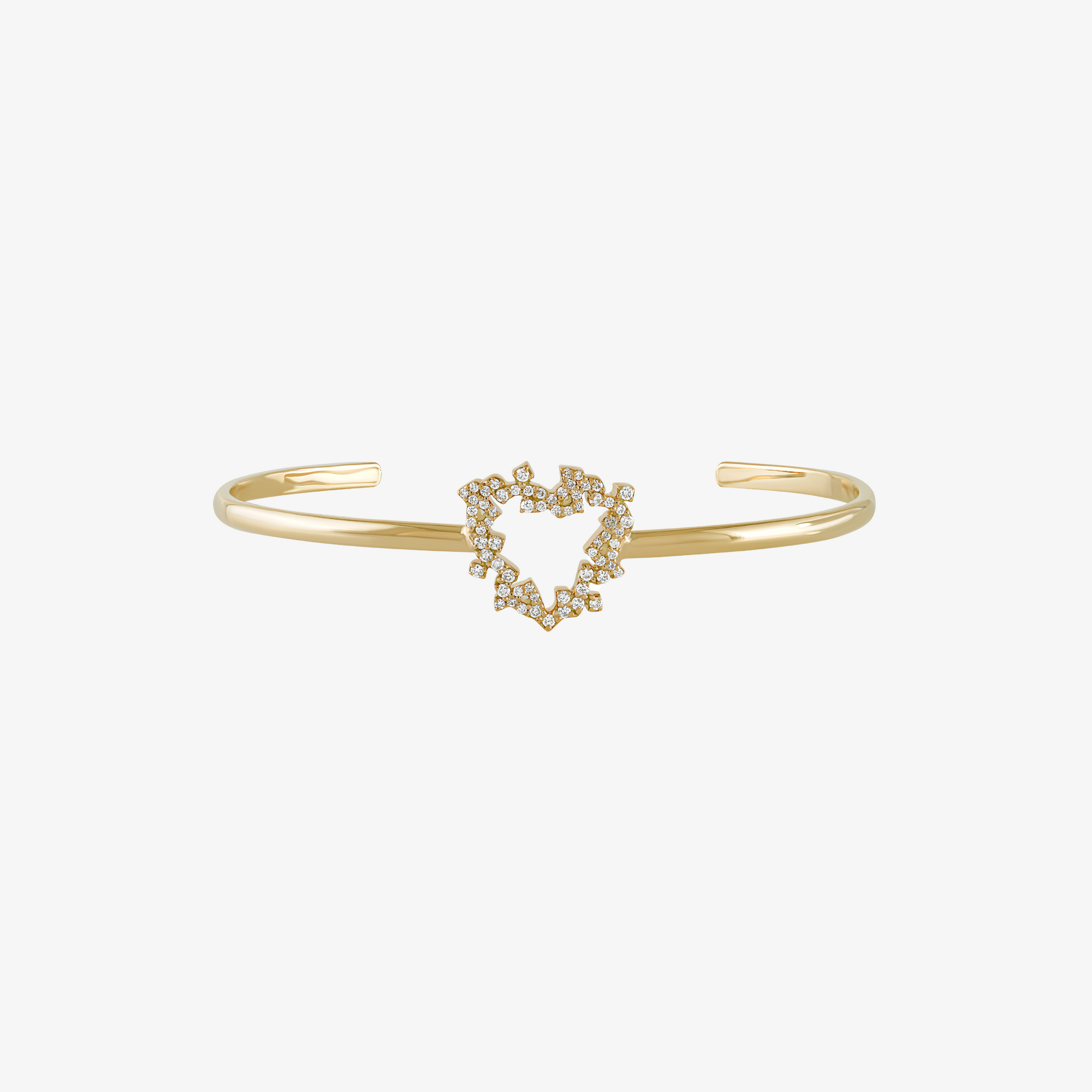 HOBB — 18K Gold & Diamond "Love" Cuff