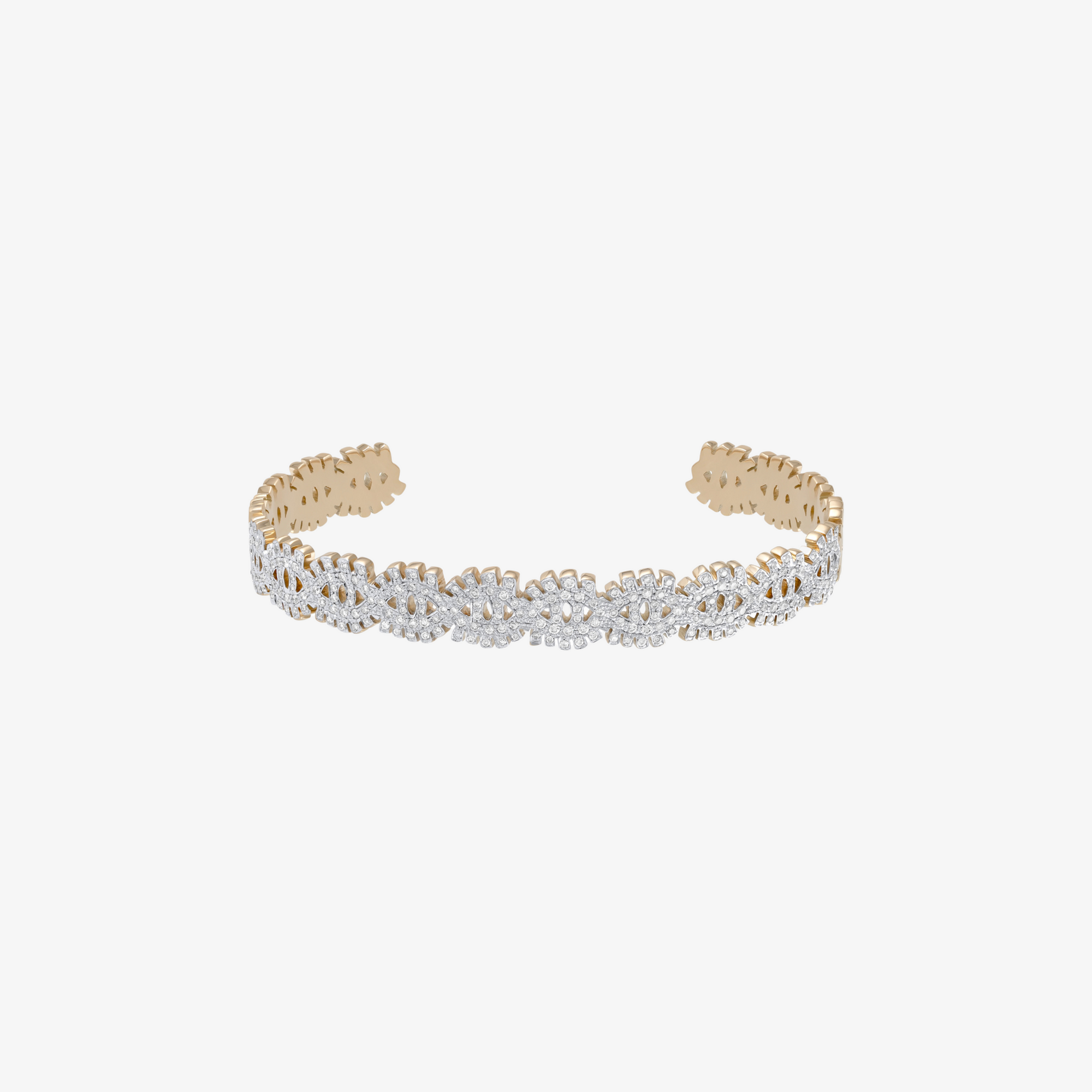 YA EIN - 18K Gold & Diamond Evil Eye Cuff