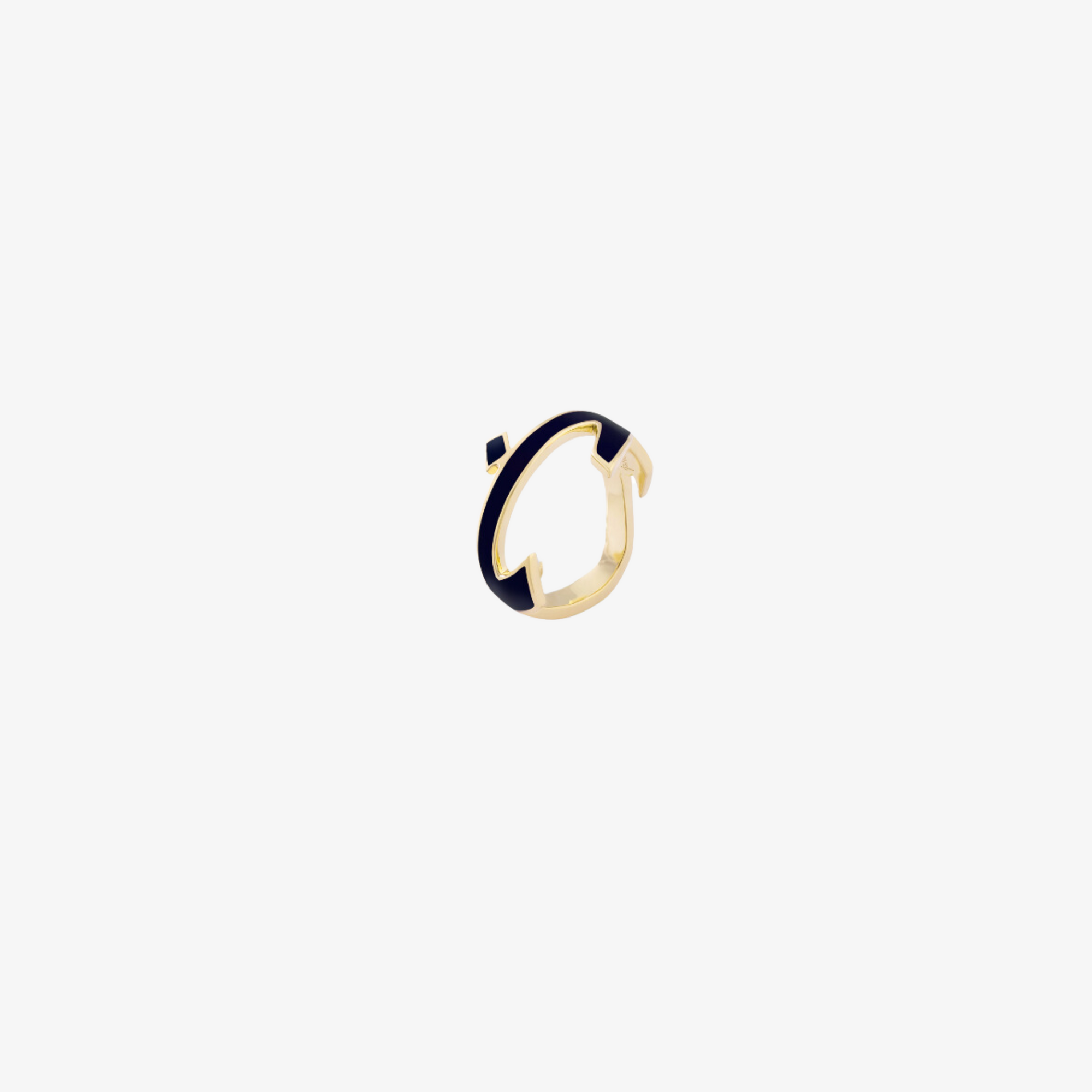 HOBBI - 18K Gold & Enamel "Love" Ring