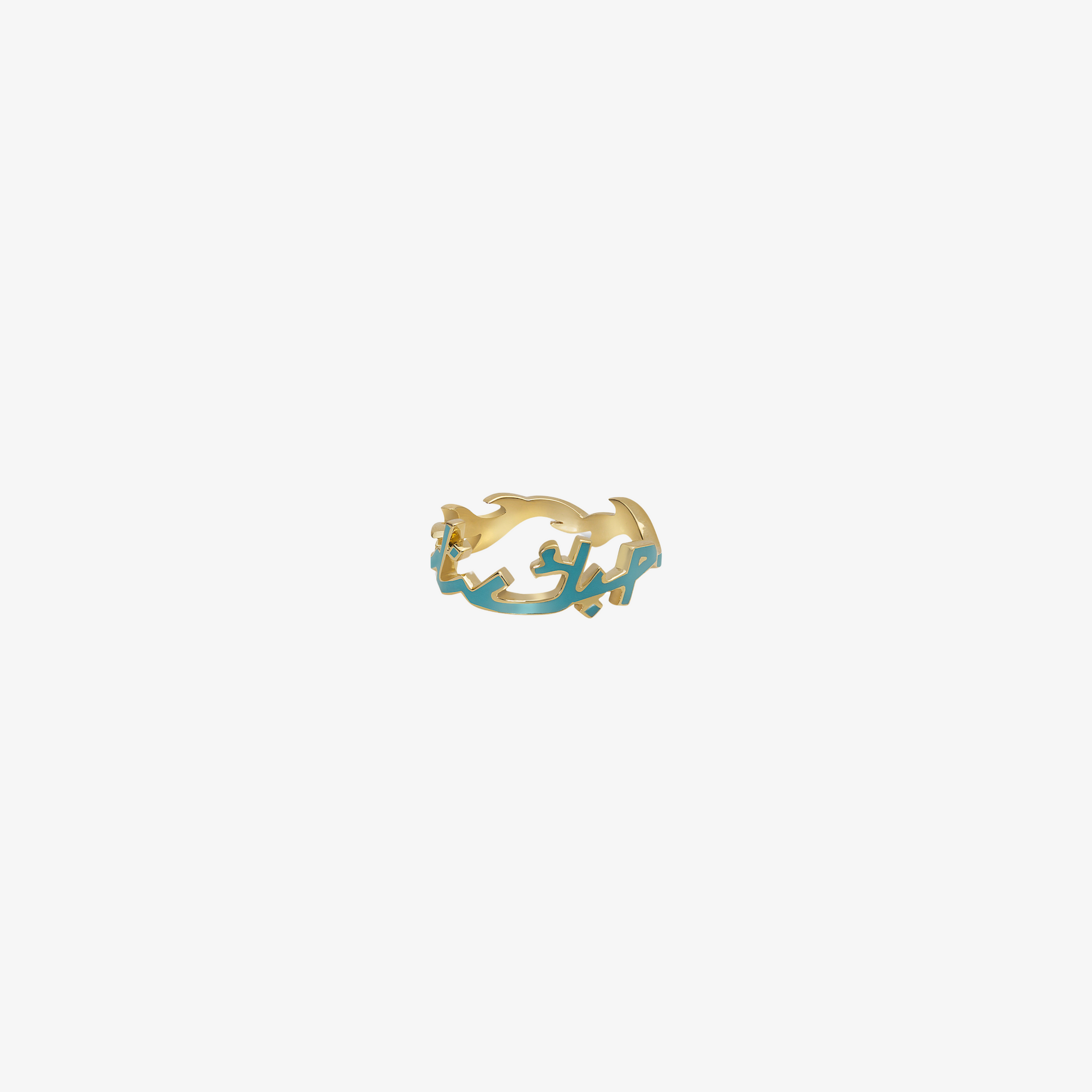 HOBB — 18K Gold & Enamel Ring