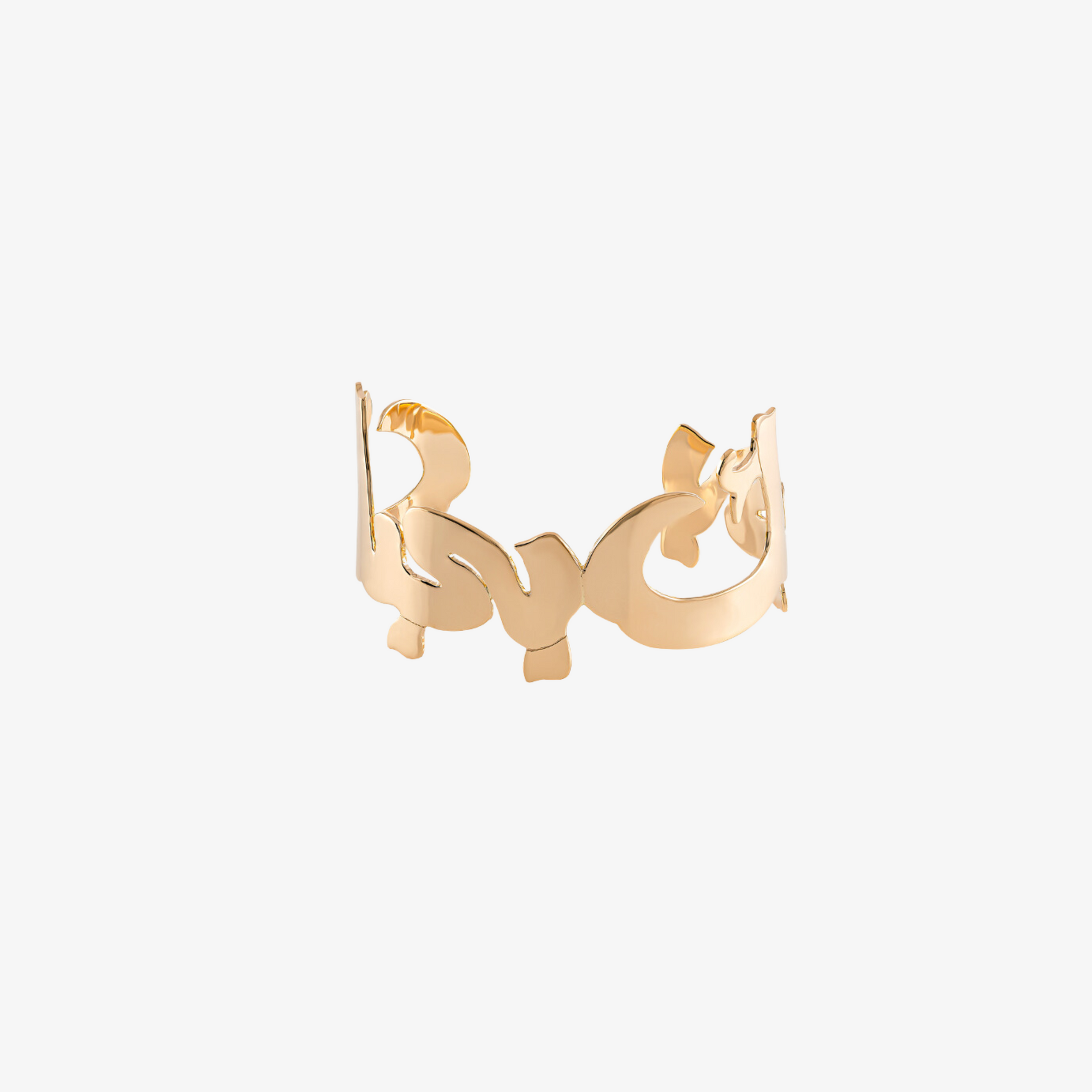 HOBB - 18K Gold "I Love You" Cuff