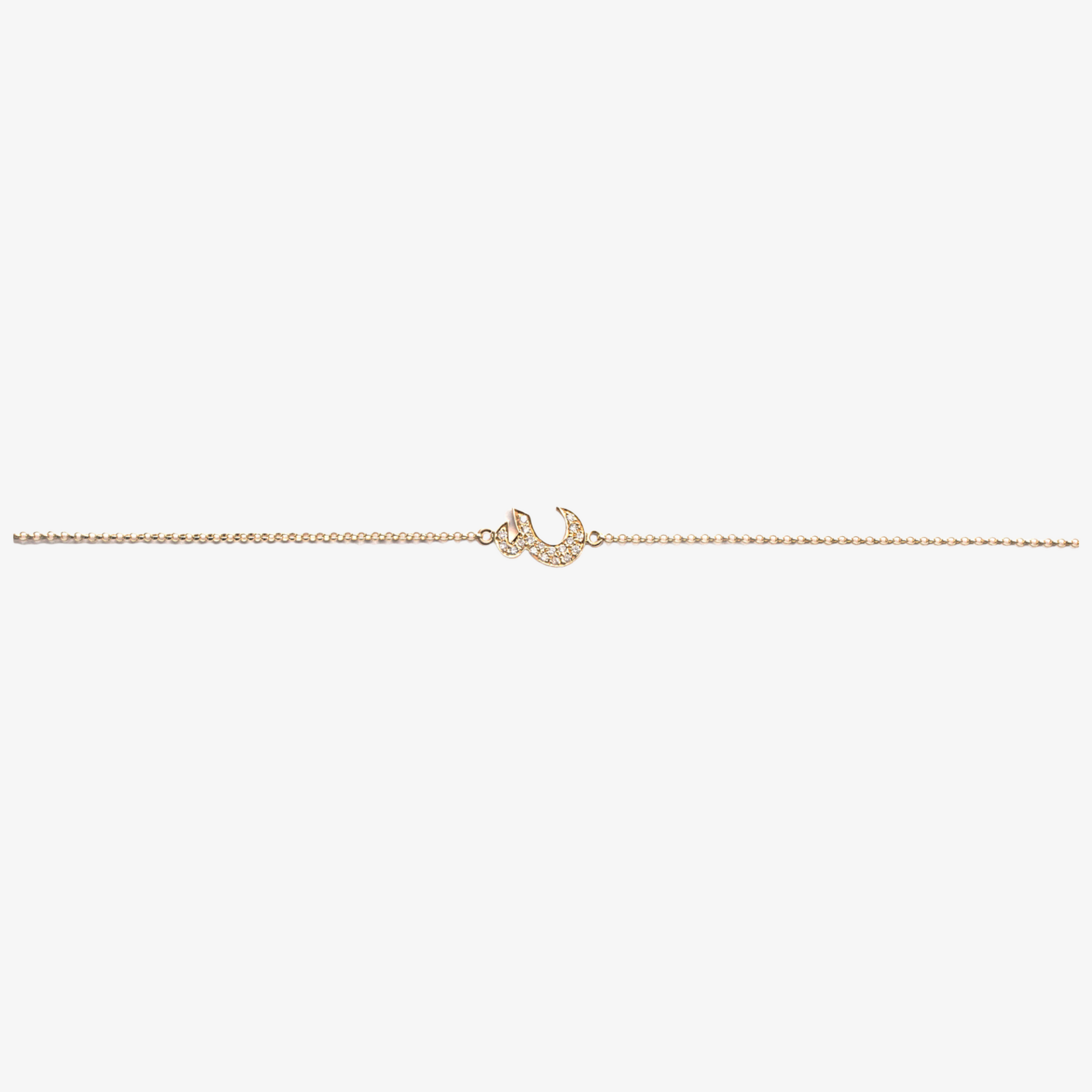 OULA - 18K Diamond Letter Bracelet