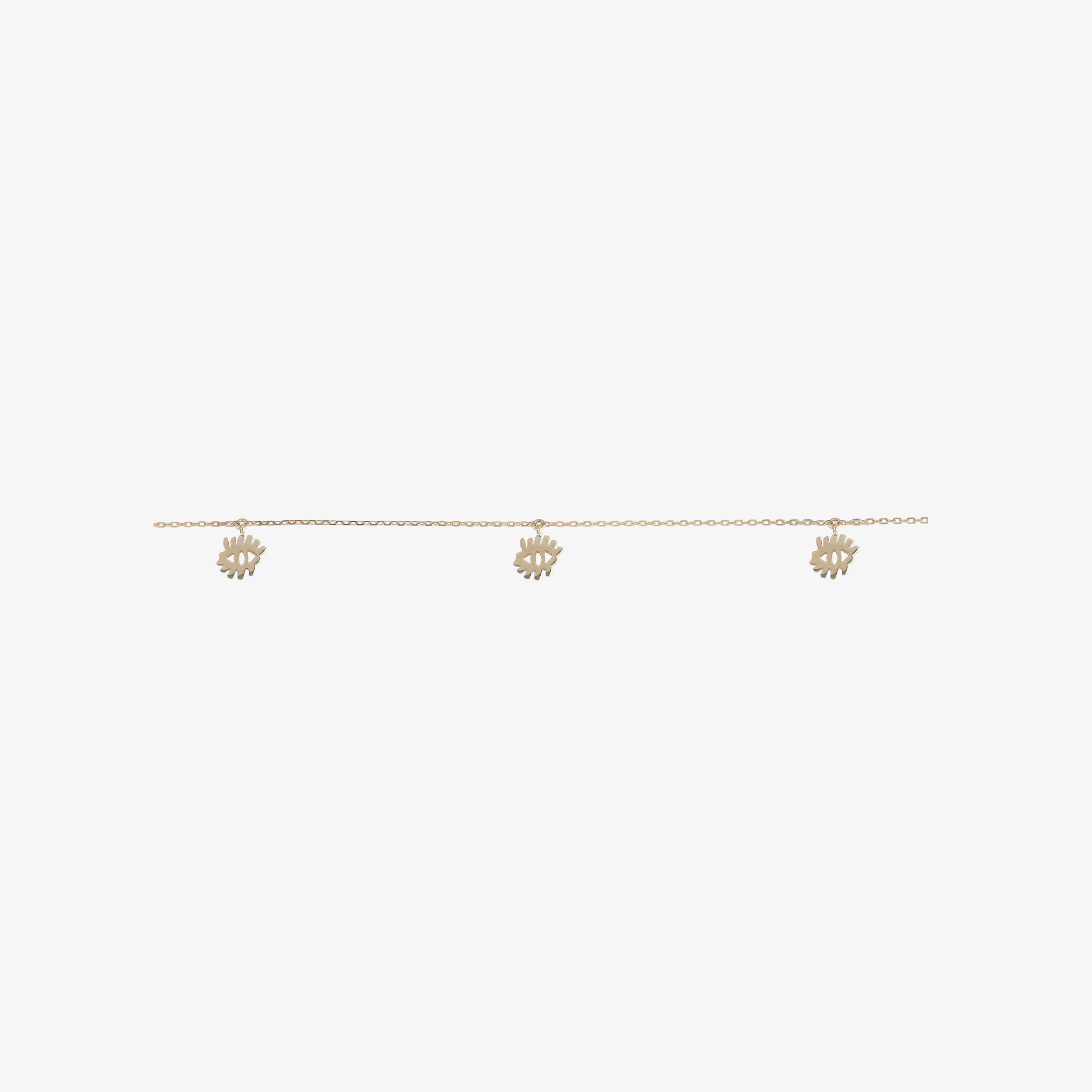 YA EIN - 18K Gold Evil Eye Anklet