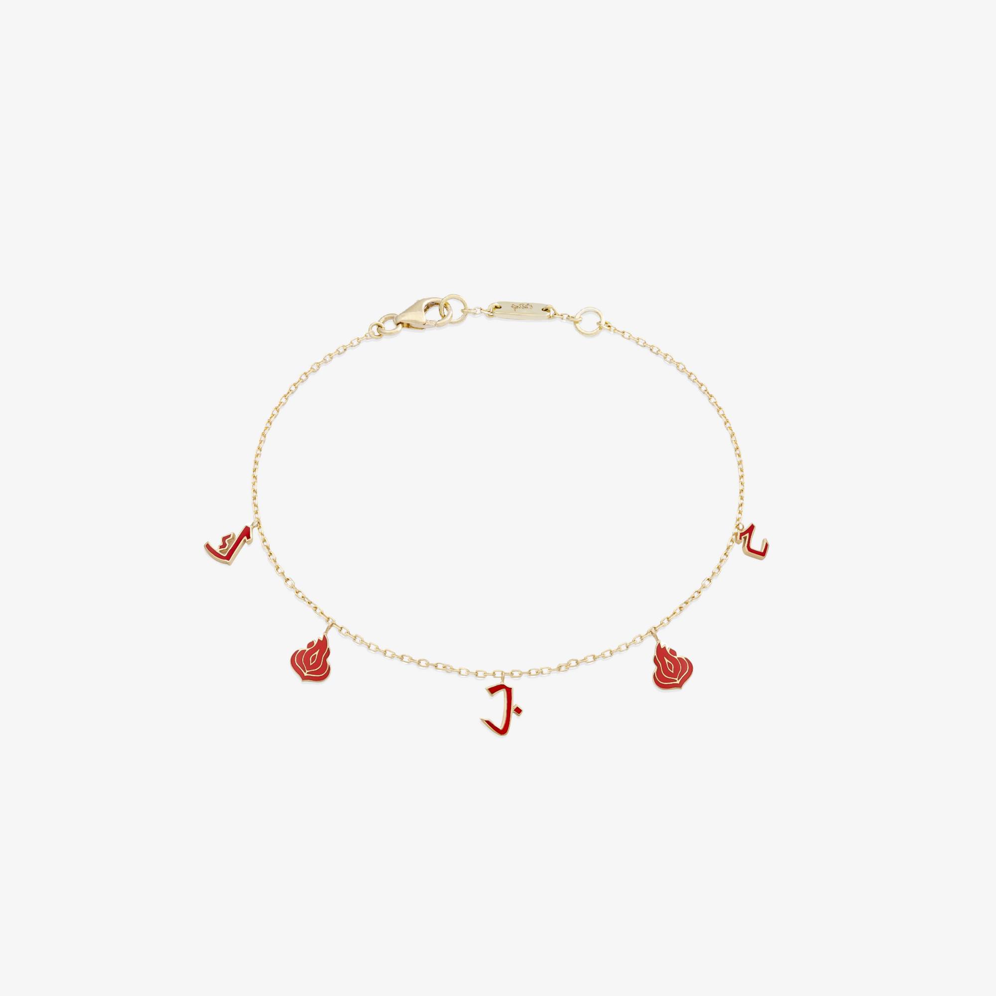 OULA - 18K Gold & Enamel Anklet