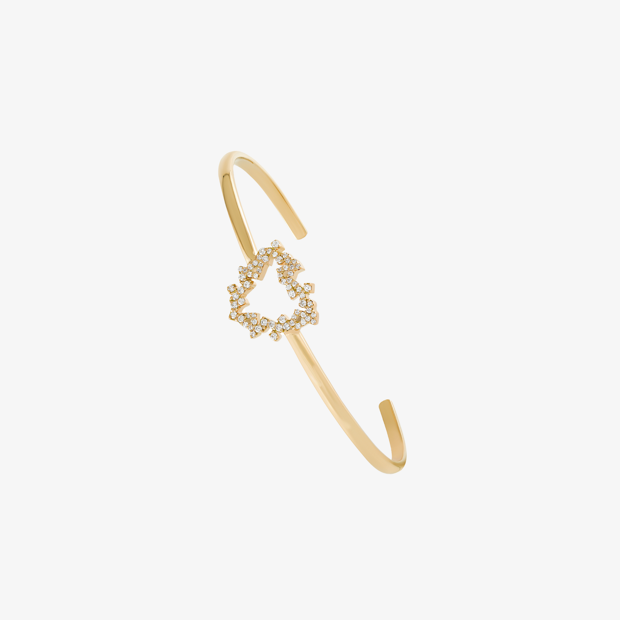 HOBB — 18K Gold & Diamond "Love" Cuff