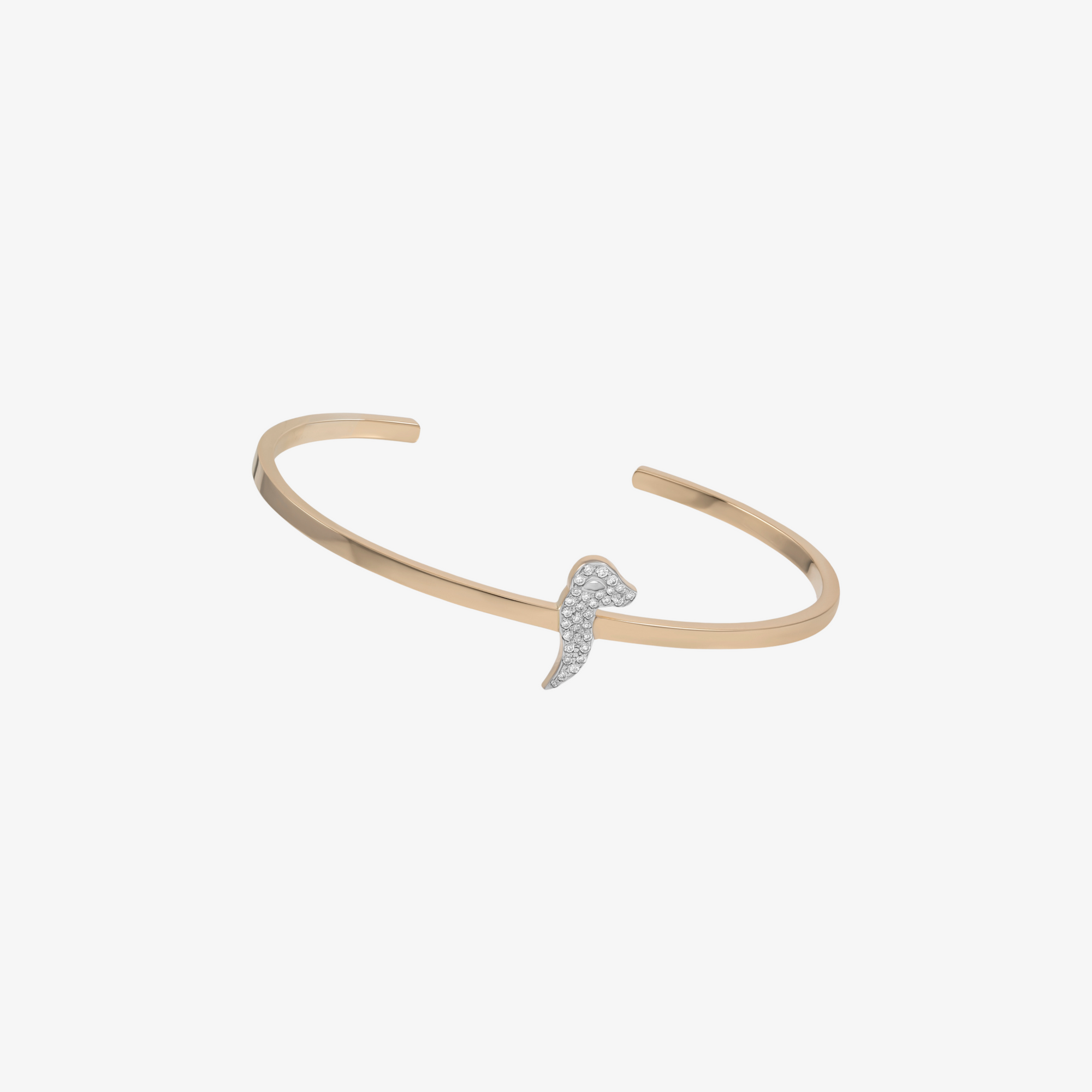 OULA - 18K Gold & Diamond Letter Cuff