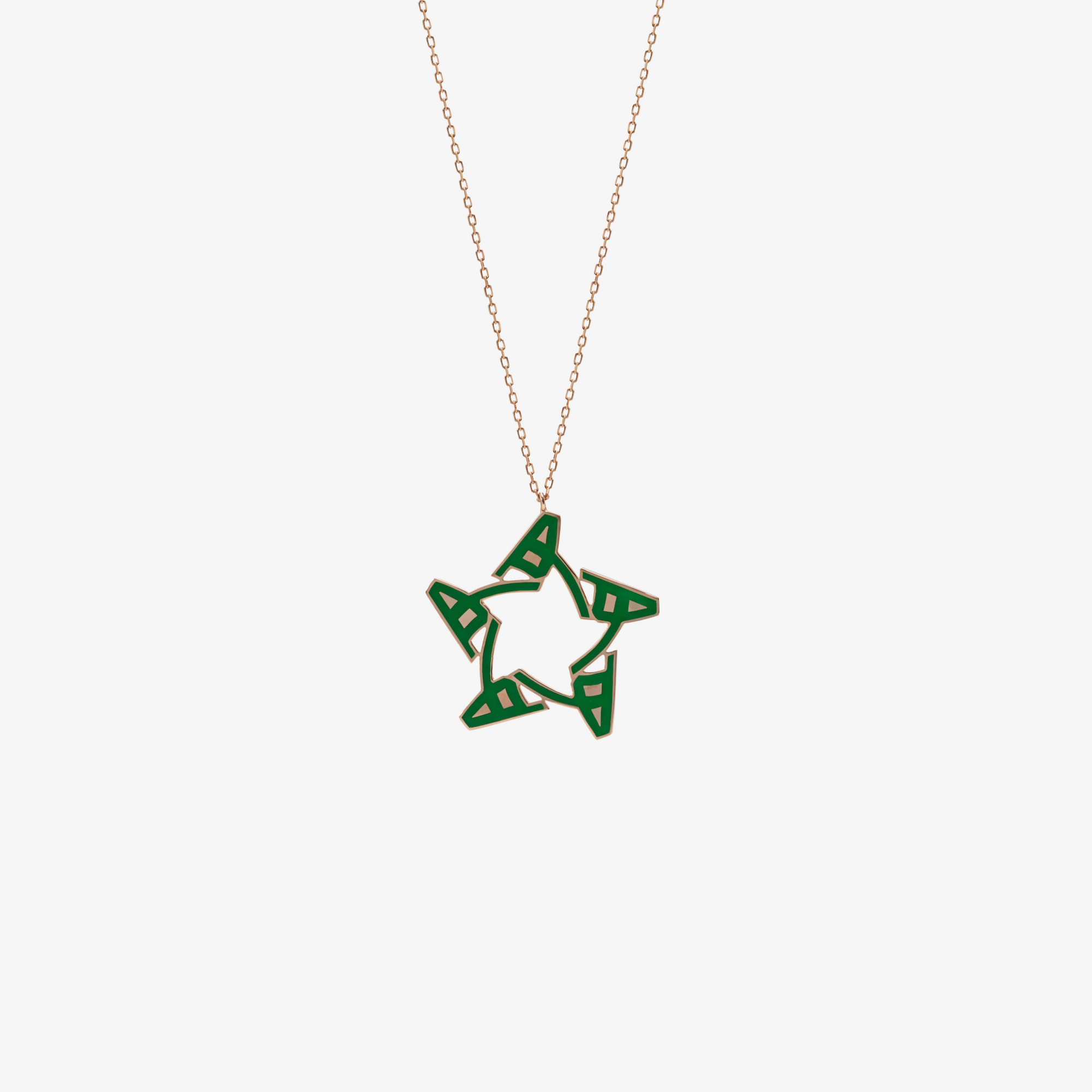 OULA — 18K Gold Star Shaped Letter Necklace