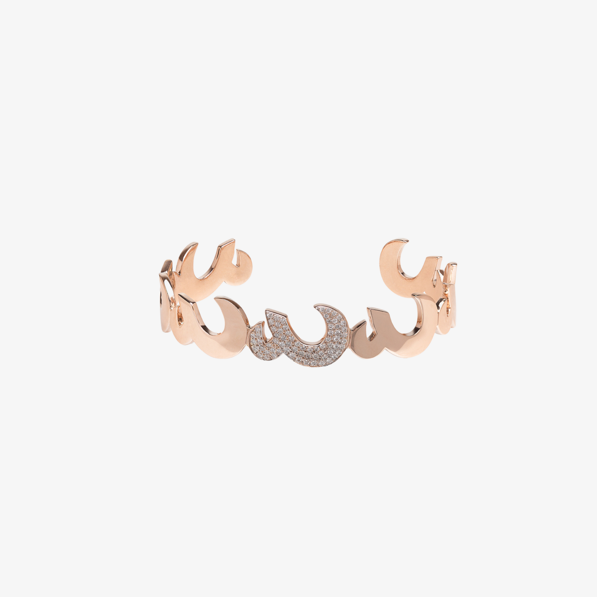 OULA - 18K Gold & Diamond Letter Cuff