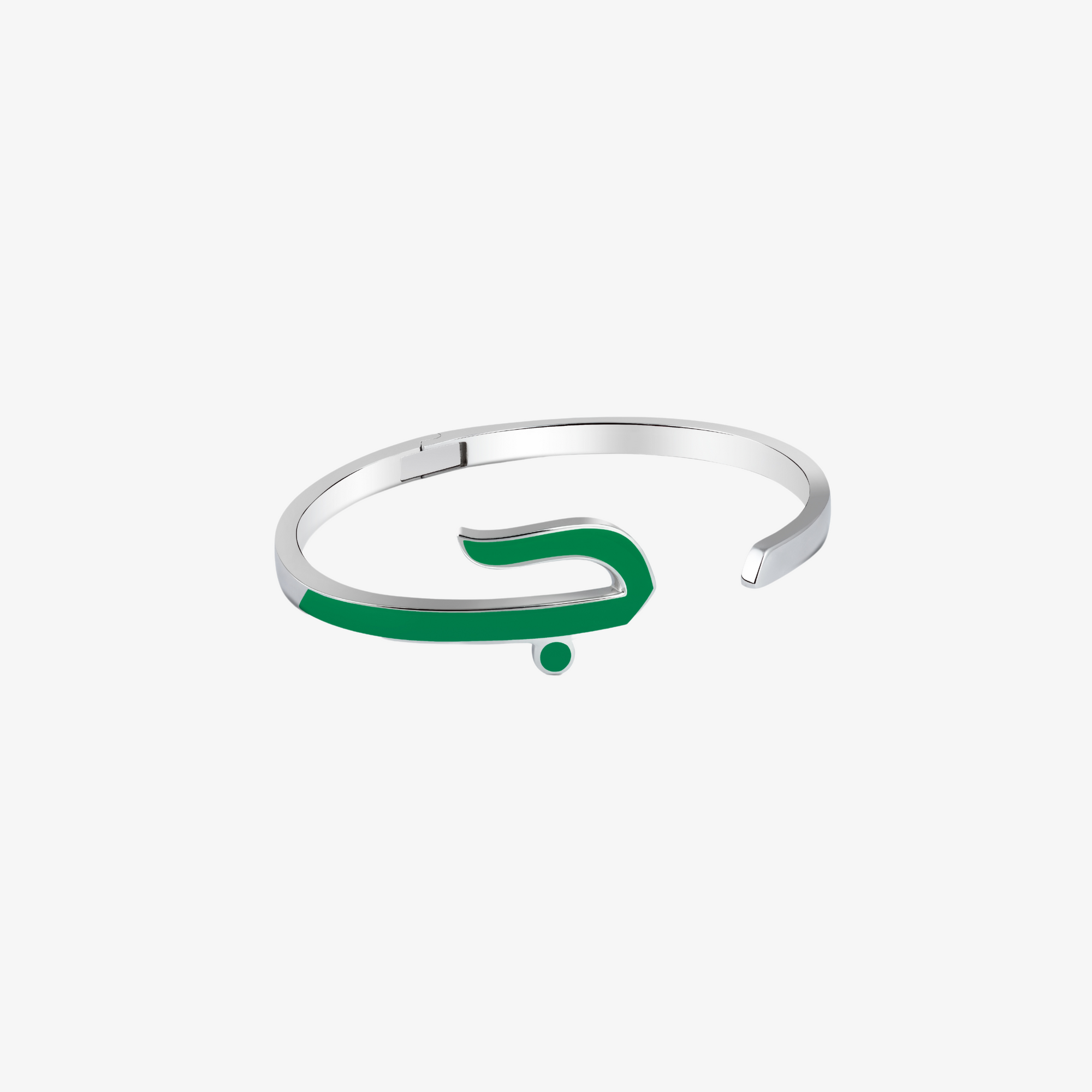 SILVER - Silver & Enamel Letter Cuff