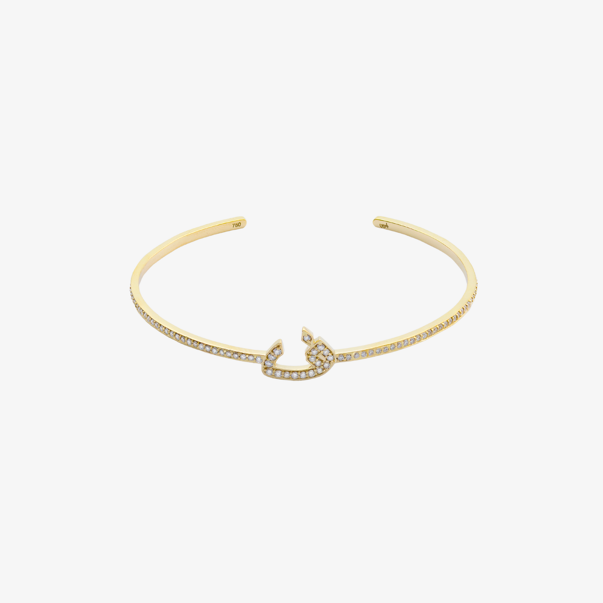 OULA - 18K Gold & Diamond Letter Cuff