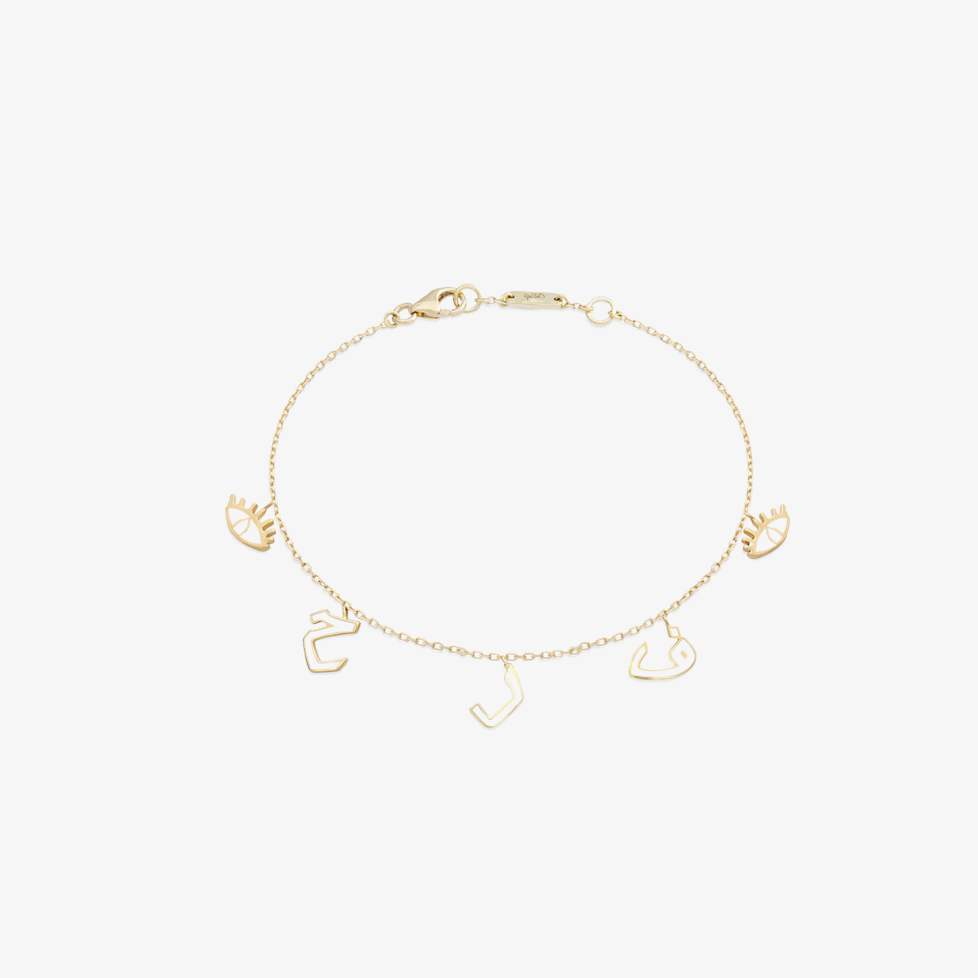 OULA - 18K Gold & Enamel "Farah" Anklet