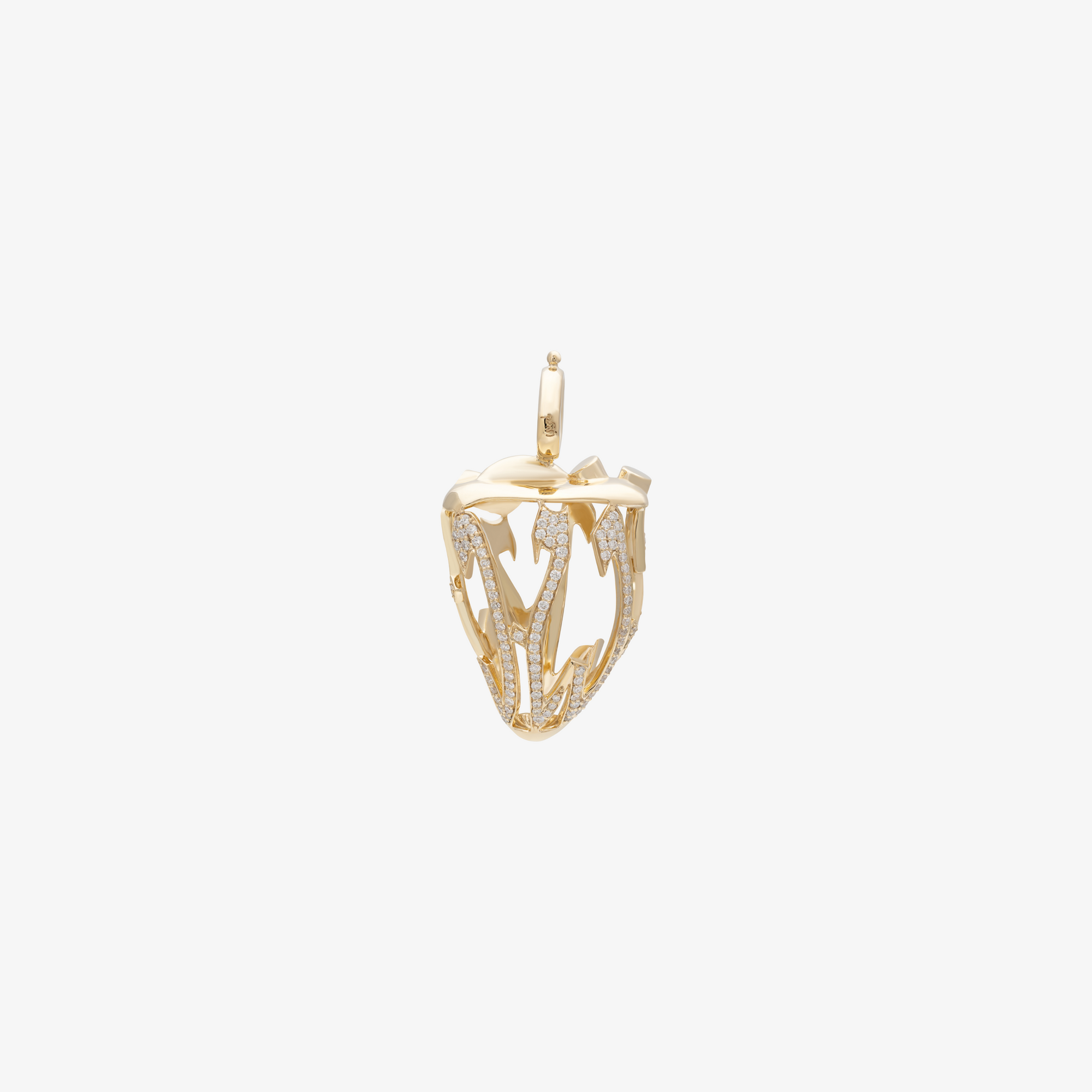 HOBB - 18K Gold & Diamond "Love" Pendant