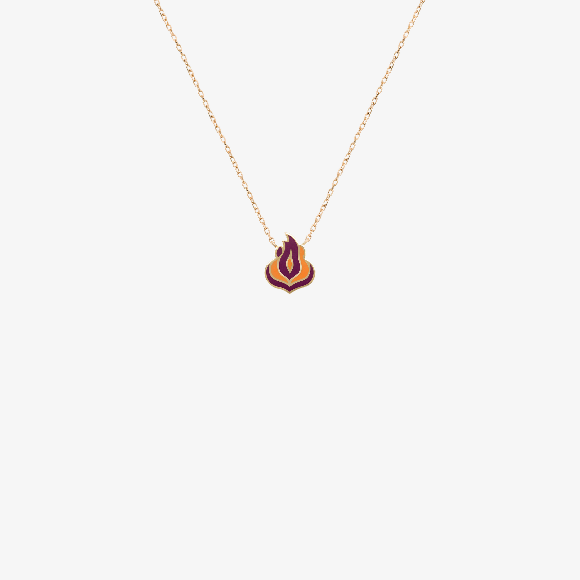 HOBAK NAR — 18K Gold & Enamel Necklace