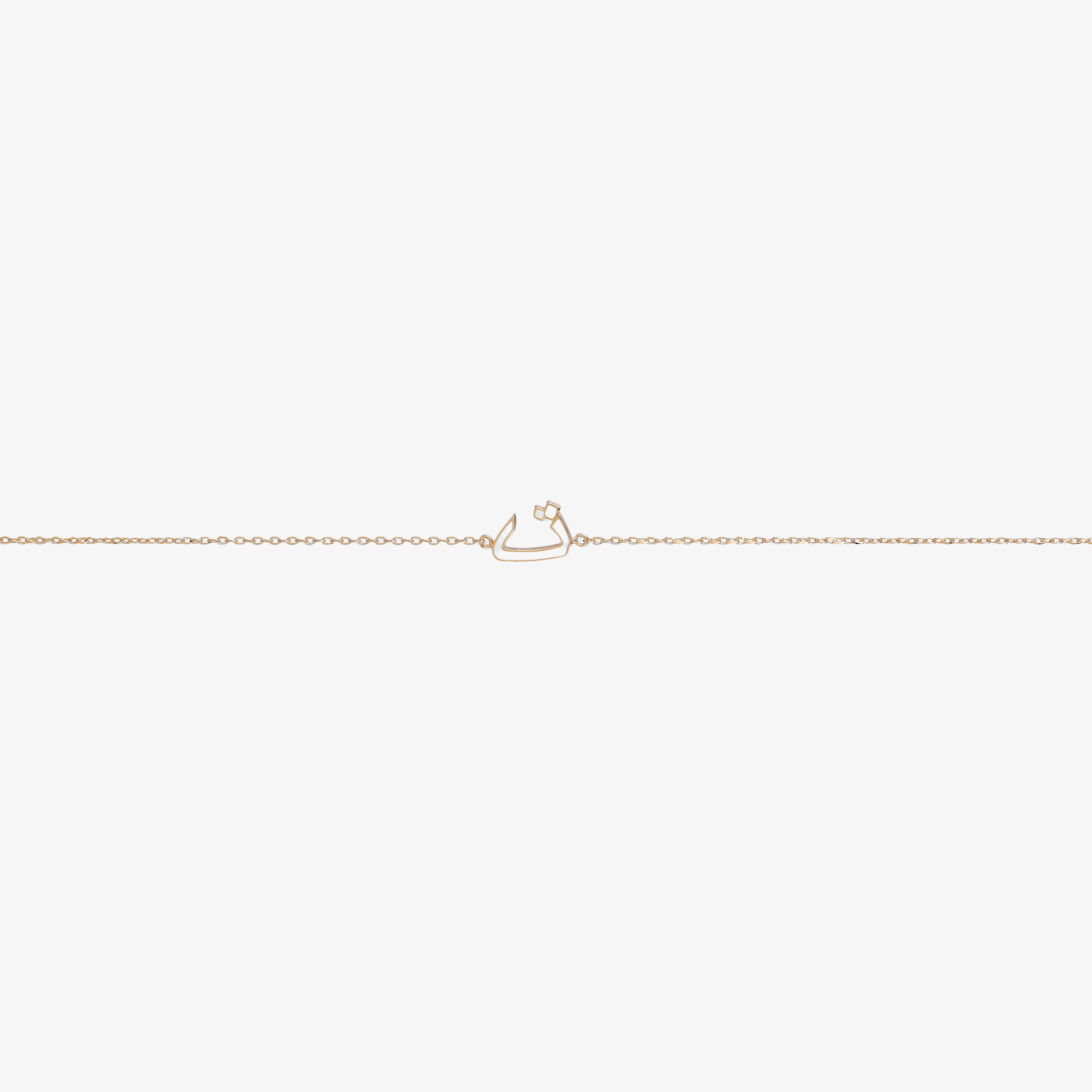 OULA —  18K Gold & Enamel Letter Bracelet