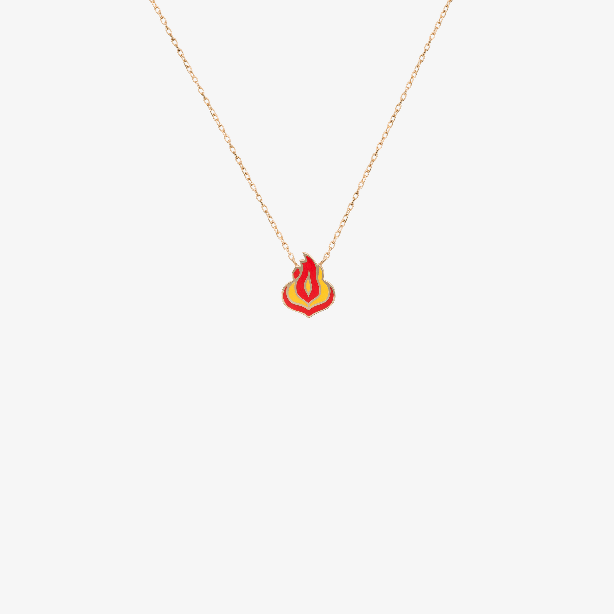 HOBAK NAR — 18K Gold & Enamel Necklace