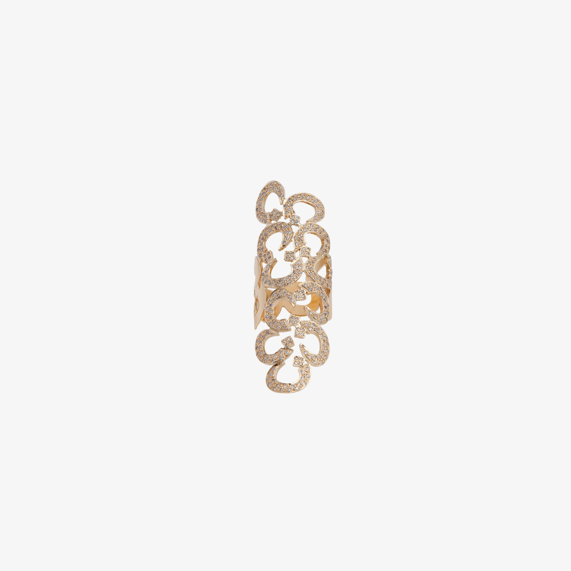 OULA - 18K Gold & Diamond Letter Ring